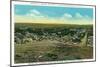 Rawlins, Wyoming, Panoramic View of the Town-Lantern Press-Mounted Art Print