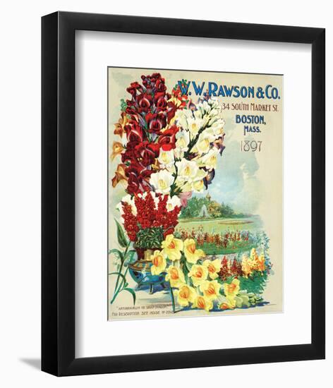 Rawson Seed Company Boston-null-Framed Art Print