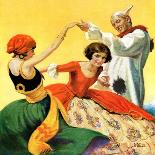 "Halloween Dance," Country Gentleman Cover, October 1, 1928-Ray C. Strang-Framed Giclee Print