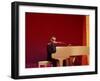 Ray Charles at White Piano-null-Framed Photo