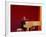 Ray Charles at White Piano-null-Framed Photo