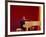 Ray Charles at White Piano-null-Framed Photo