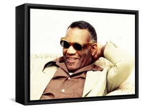 Ray Charles Backstage at Saturday Night Live, 1977-null-Framed Stretched Canvas