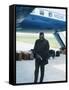 Ray Charles Beside His Private Jet-null-Framed Stretched Canvas