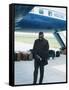 Ray Charles Beside His Private Jet-null-Framed Stretched Canvas