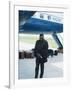 Ray Charles Beside His Private Jet-null-Framed Photo