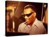 Ray Charles Close Up-null-Stretched Canvas