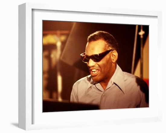 Ray Charles Close Up-null-Framed Photo