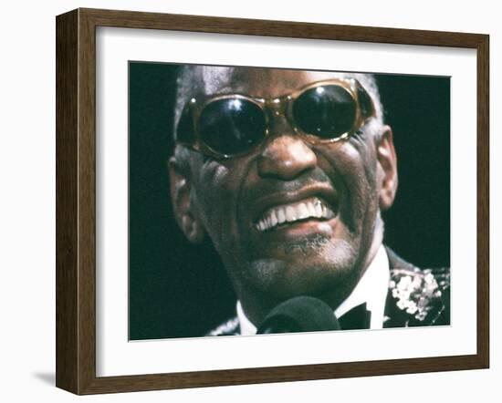 Ray Charles Close Up-null-Framed Photo