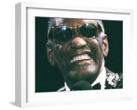 Ray Charles Close Up-null-Framed Photo