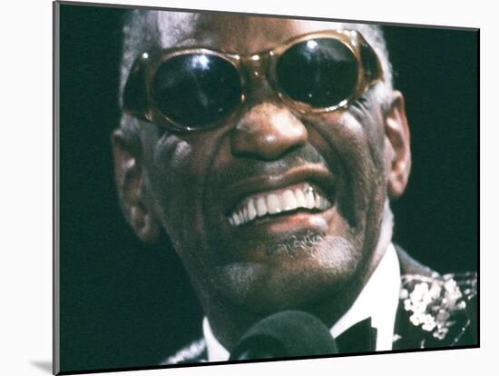 Ray Charles Close Up-null-Mounted Photo