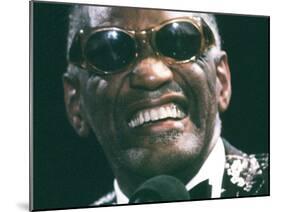 Ray Charles Close Up-null-Mounted Photo