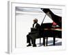 Ray Charles Filming a Peugeot Commercial, 1994-null-Framed Photo