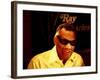 Ray Charles Filming for the BBC-null-Framed Photo