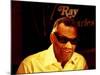 Ray Charles Filming for the BBC-null-Mounted Photo