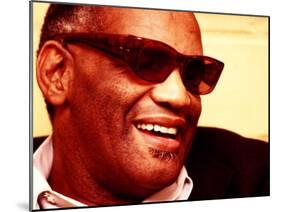 Ray Charles in His Dressing Room-null-Mounted Photo