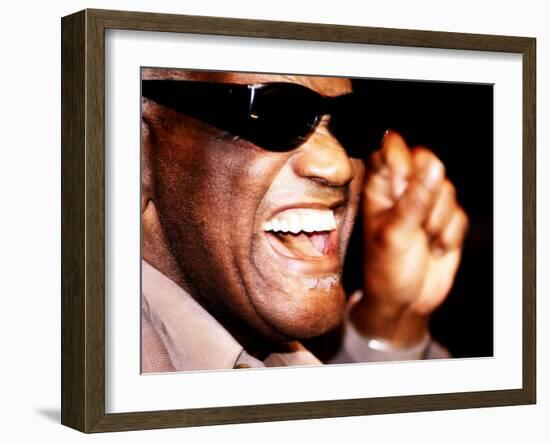 Ray Charles in Rehearsal, 1998-null-Framed Photo