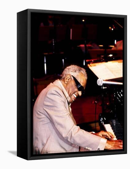 Ray Charles in Rehearsal, 1998-null-Framed Stretched Canvas
