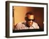 Ray Charles in the Recording Studio-null-Framed Photo