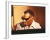 Ray Charles in the Recording Studio-null-Framed Photo