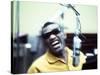 Ray Charles in the Recording Studio-null-Stretched Canvas