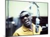 Ray Charles in the Recording Studio-null-Mounted Photo