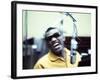 Ray Charles in the Recording Studio-null-Framed Photo