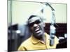 Ray Charles in the Recording Studio-null-Mounted Photo