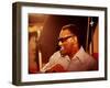 Ray Charles in the Recording Studio-null-Framed Photo