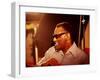 Ray Charles in the Recording Studio-null-Framed Photo