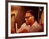 Ray Charles in the Recording Studio-null-Framed Photo