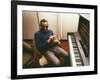 Ray Charles in the Recording Studio-null-Framed Photo