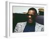 Ray Charles in the Studio at RPM International, Los Angeles-null-Framed Photo