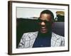 Ray Charles in the Studio at RPM International, Los Angeles-null-Framed Photo