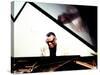 Ray Charles in the Studio at RPM International, Los Angeles-null-Stretched Canvas