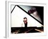 Ray Charles in the Studio at RPM International, Los Angeles-null-Framed Photo