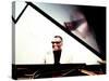 Ray Charles in the Studio at RPM International, Los Angeles-null-Stretched Canvas