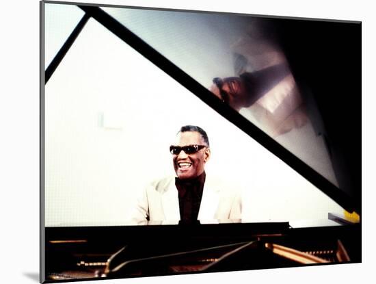 Ray Charles in the Studio at RPM International, Los Angeles-null-Mounted Photo