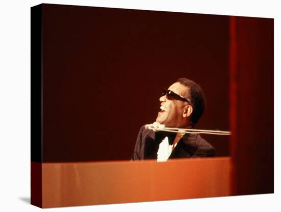 Ray Charles in Tuxedo Performing-null-Stretched Canvas