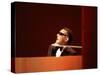 Ray Charles in Tuxedo Performing-null-Stretched Canvas