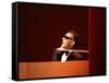 Ray Charles in Tuxedo Performing-null-Framed Stretched Canvas