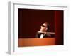 Ray Charles in Tuxedo Performing-null-Framed Photo