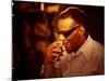 Ray Charles Laughing-null-Mounted Photo