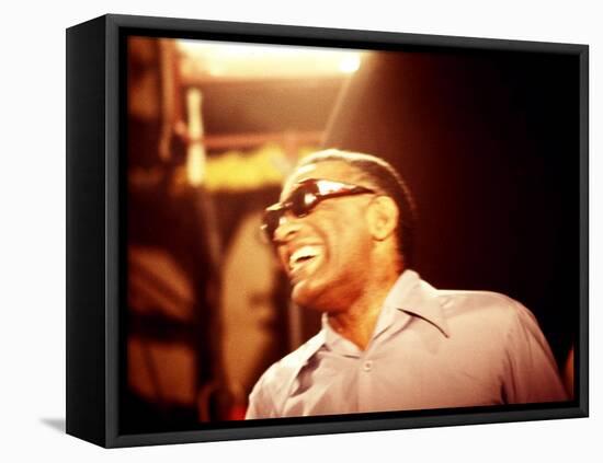 Ray Charles Laughing-null-Framed Stretched Canvas