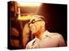 Ray Charles Laughing-null-Stretched Canvas