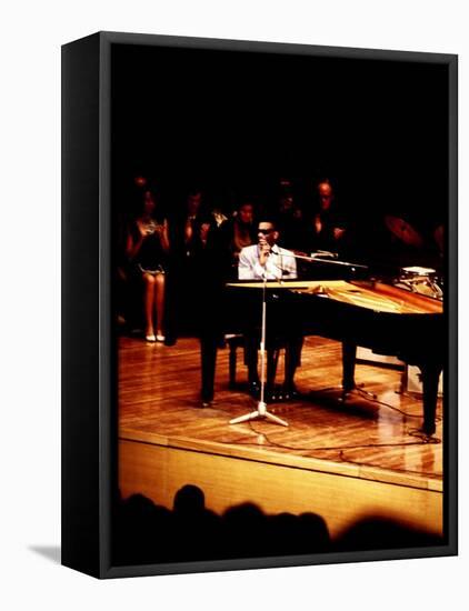 Ray Charles on Stage-null-Framed Stretched Canvas