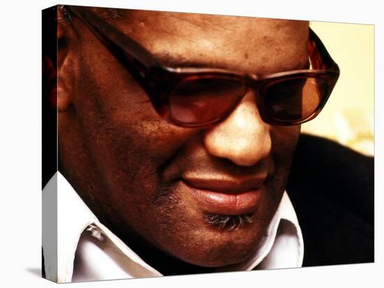 Ray Charles Pensive Portrait-null-Stretched Canvas