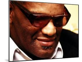 Ray Charles Pensive Portrait-null-Mounted Photo