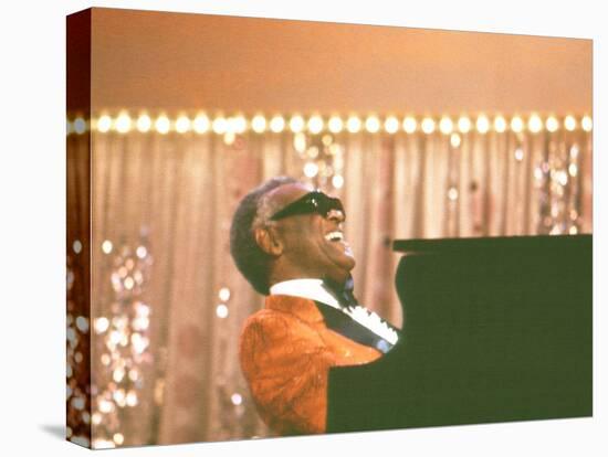 Ray Charles Performing-null-Stretched Canvas