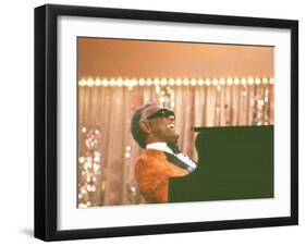 Ray Charles Performing-null-Framed Photo